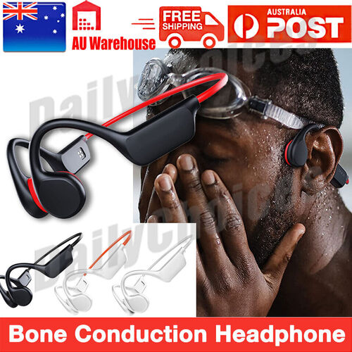 Waterproof Bone Conduction Earphones Wireless Headphones Headset Bluetooth AU