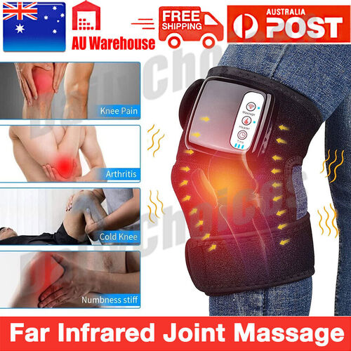 Heated and Vibration Knee Massager Brace Wrap Rechargeable Electric Heating Pad
