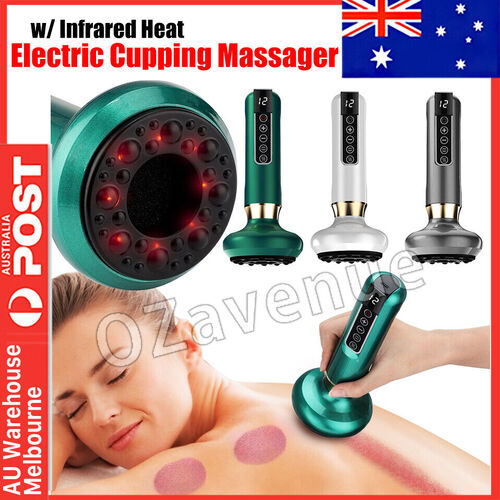 Electric Cupping Therapy Massager Portable 12 Level Rechargeable Adjustable OZ