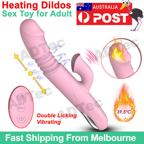Thrusting Heating Vibrator Clit Licking Dildo G-Spot Massager Sex Toys for Women